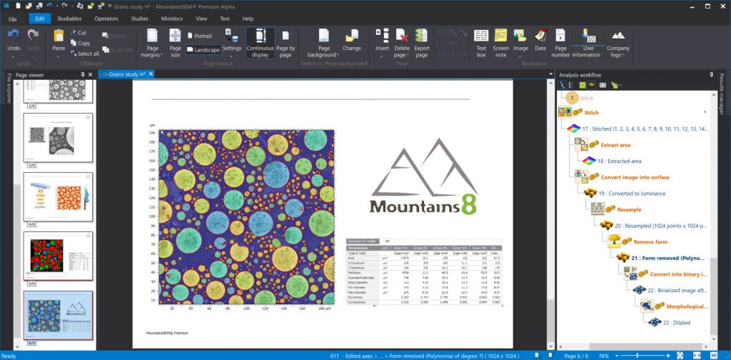 Mountains® 8: take your SEM image analysis to new heights - Digital Surf